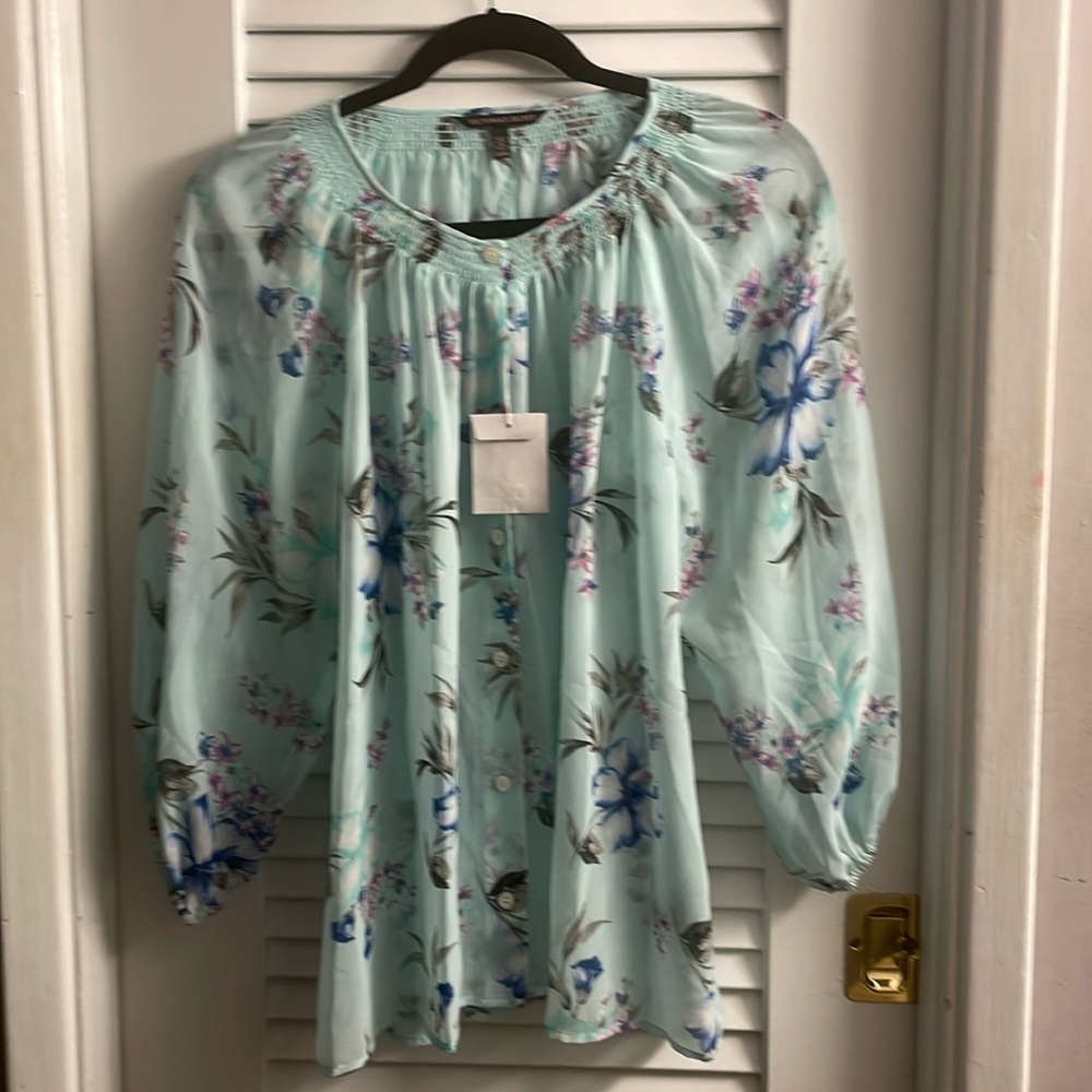 VINTAGE RARE Victoria’s Secret NWT Y2K Sheer Blouse - Size M